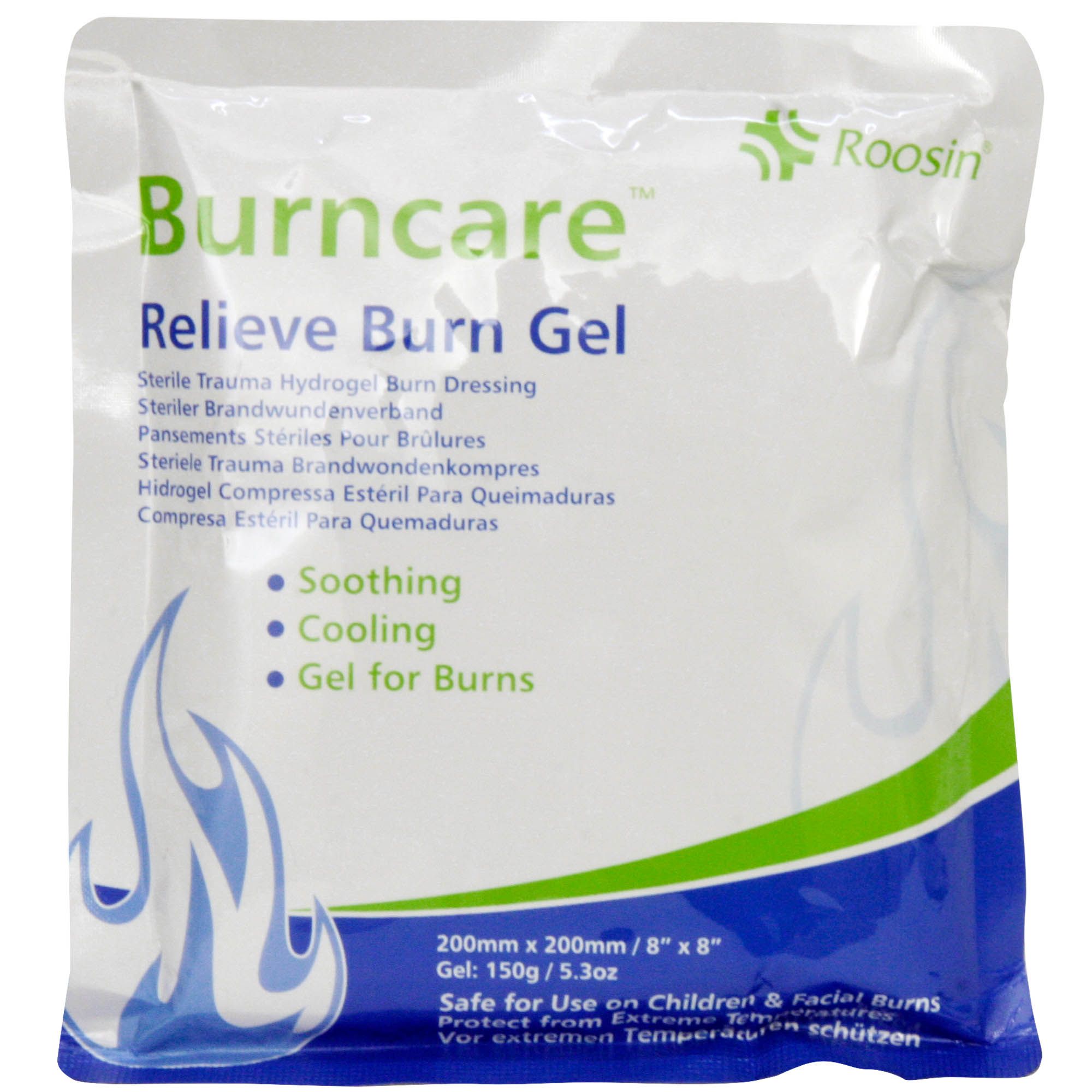 Compresa sterila impregnata cu gel calmant pentru arsuri, 150 grame, 20x20 cm