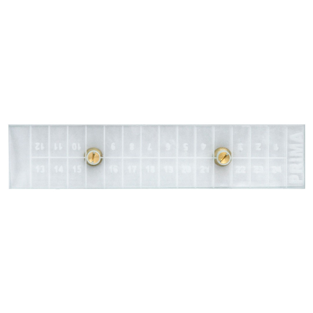 Set 2 lamele compresoare din sticla pentru trichineloscop-gradate