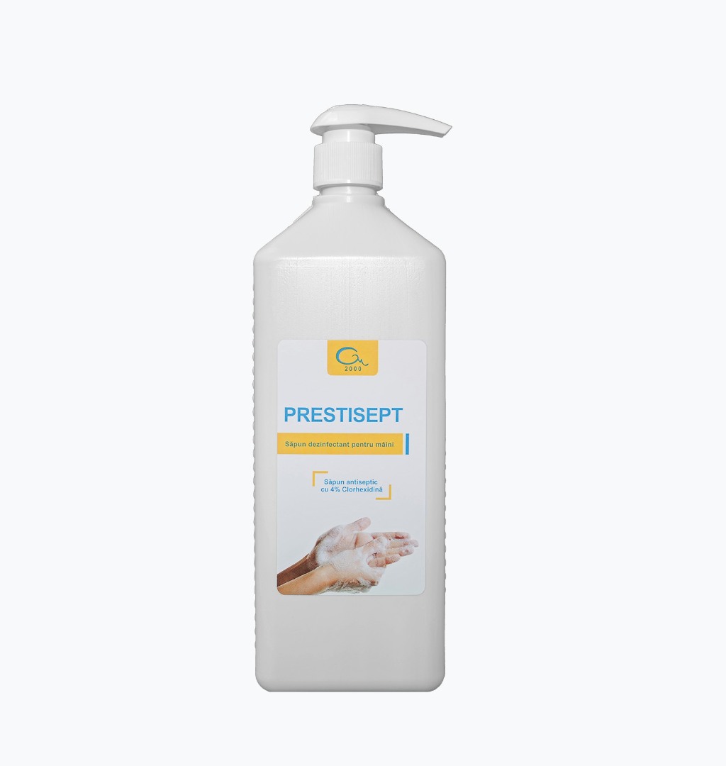 Sapun lichid dezinfectant si antiseptic maini si tegumente, Prestisept, BIOCIDE - 1 litru