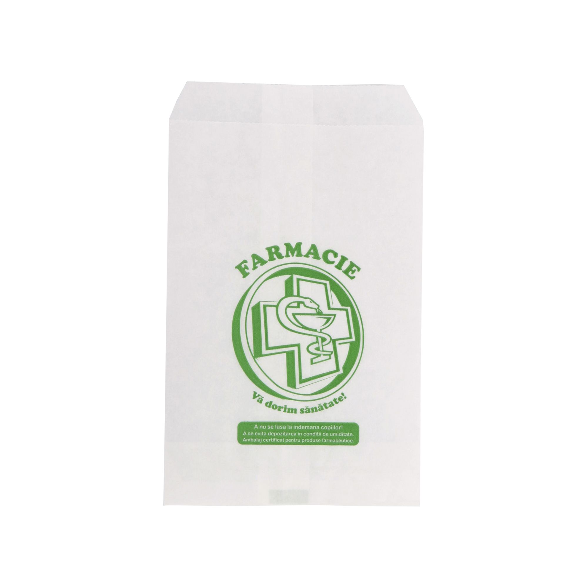 Pungi hartie farmacie 12x18.5cm, masura M - 2000 bucati