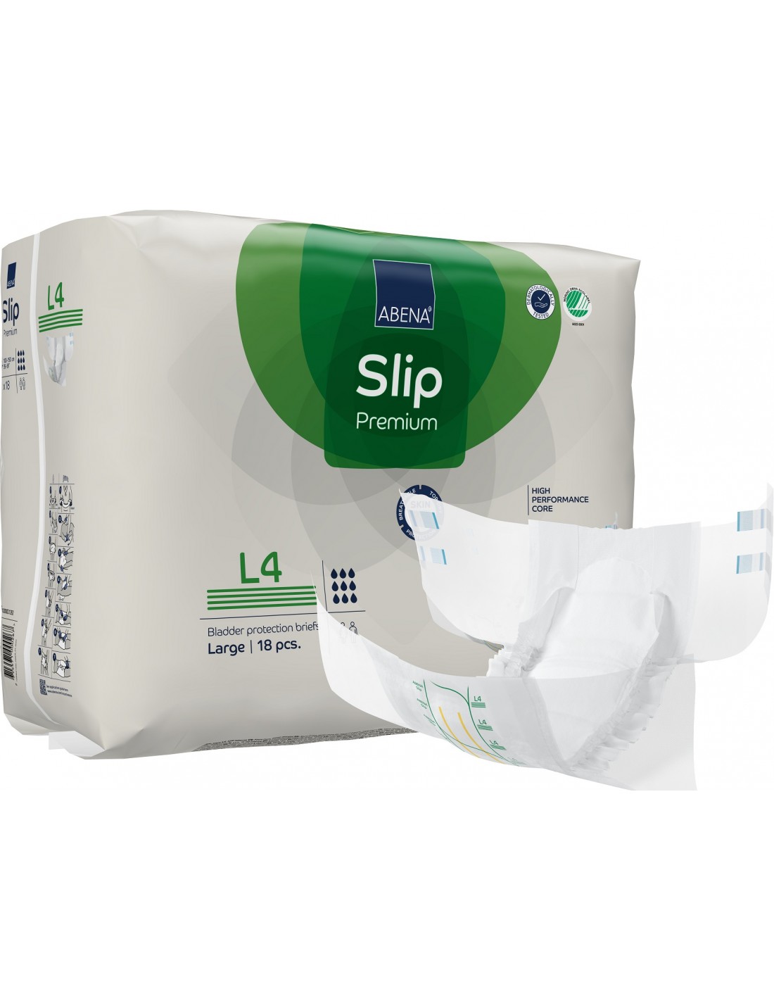 Abena Slip - Scutece incontinenta adulti premium - L4 - 4000 ml - 18 buc