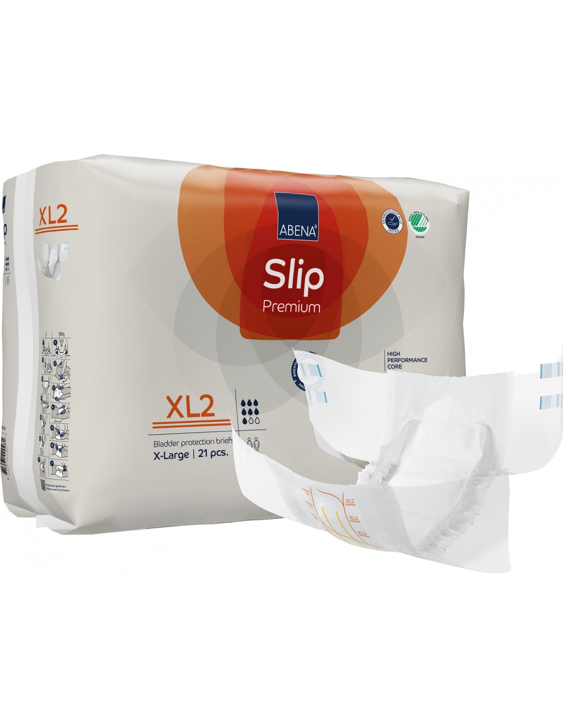 Abena Slip - Scutece incontinenta adulti premium - XL2 - 3400 ml - 21 buc