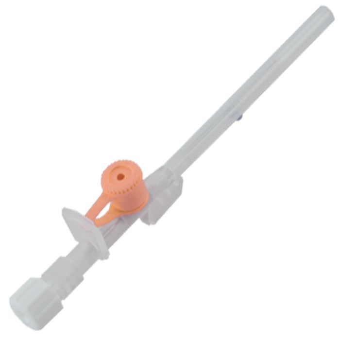 Branule cu valva portocaliu sterile 14G - 100 bucati