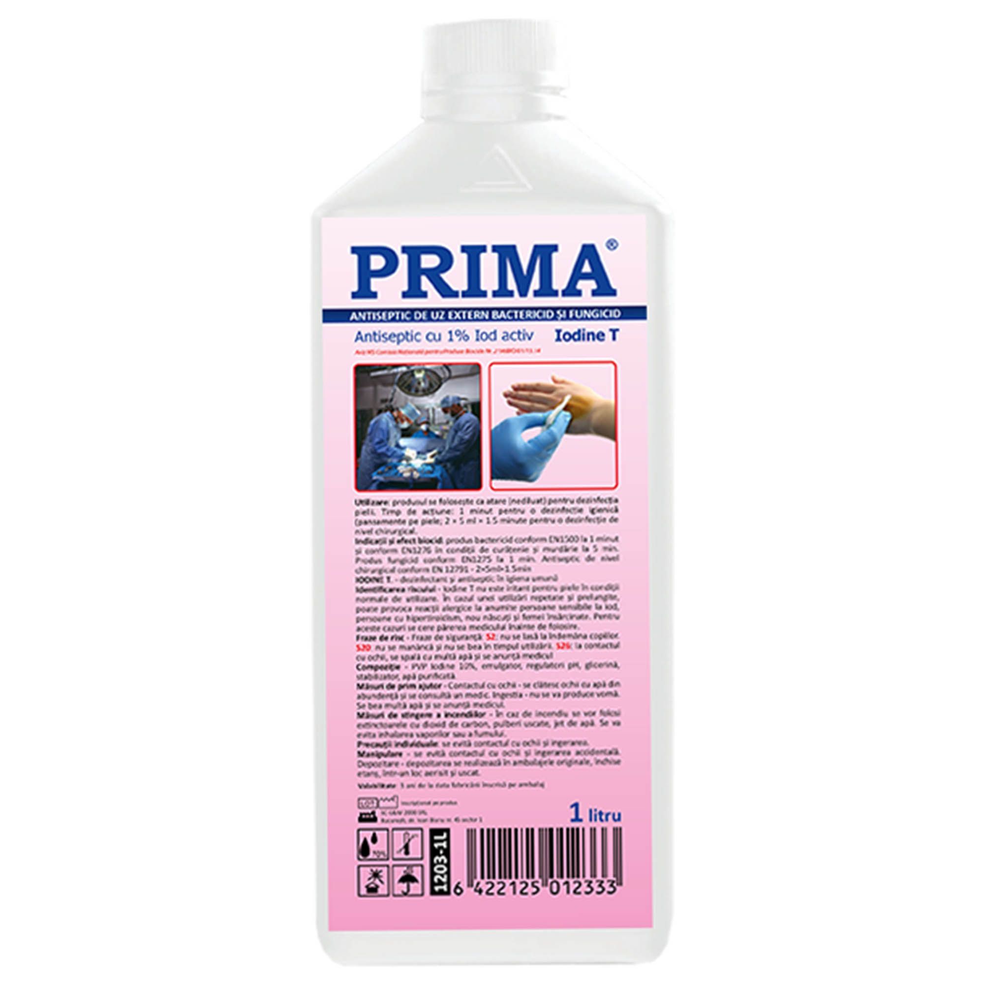 Solutie IODINE "T", dezinfectant de tegumente  BIOCIDE - 1 litru