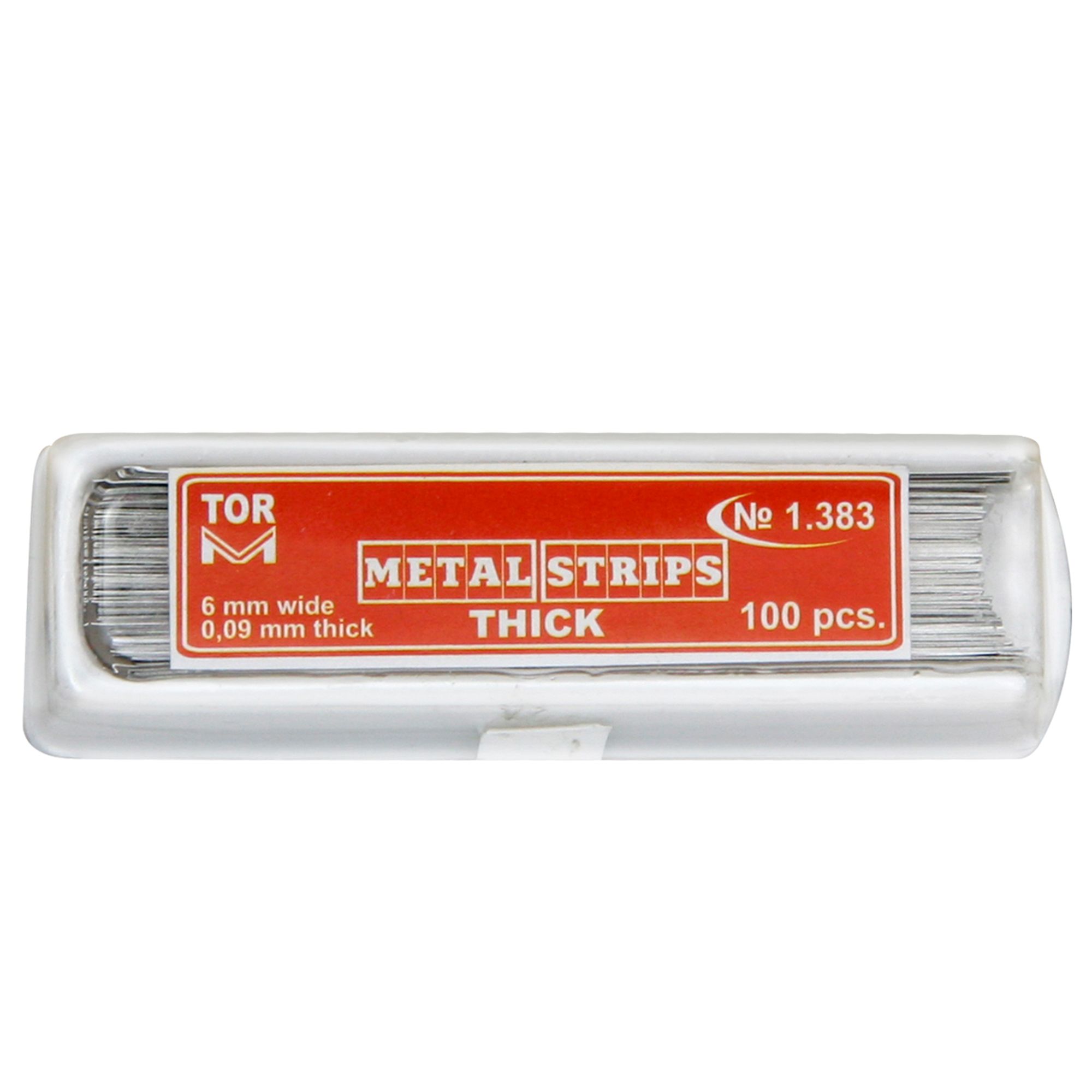 Stripuri metalice pentru protectie dinti, 6x50mm - 100 bucati